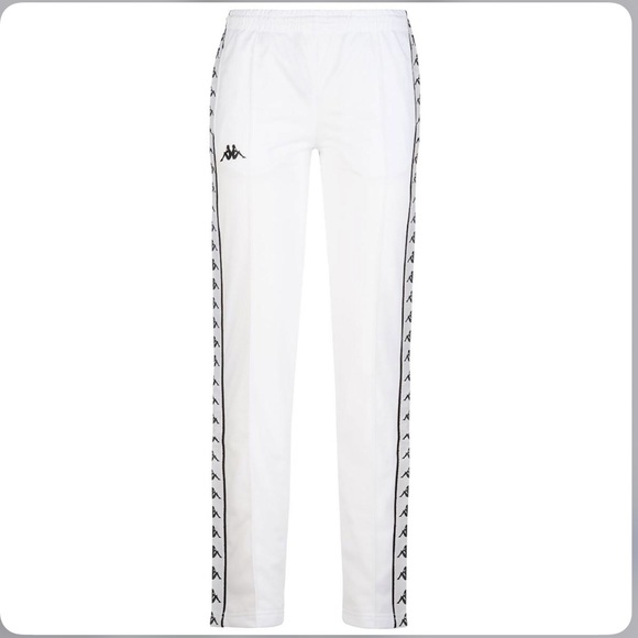 one leg black one leg white sweatpants